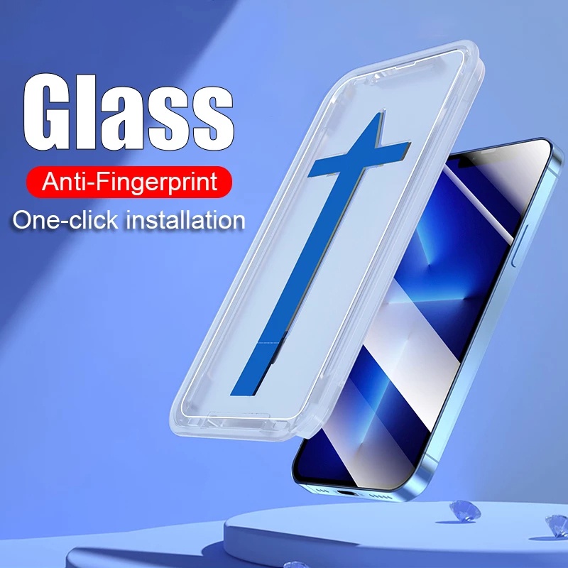 Tempered Glass Pelindung Layar Full Cover Untuk iPhone 12 13 Pro Max 11 X XS Max 12mini 13mini