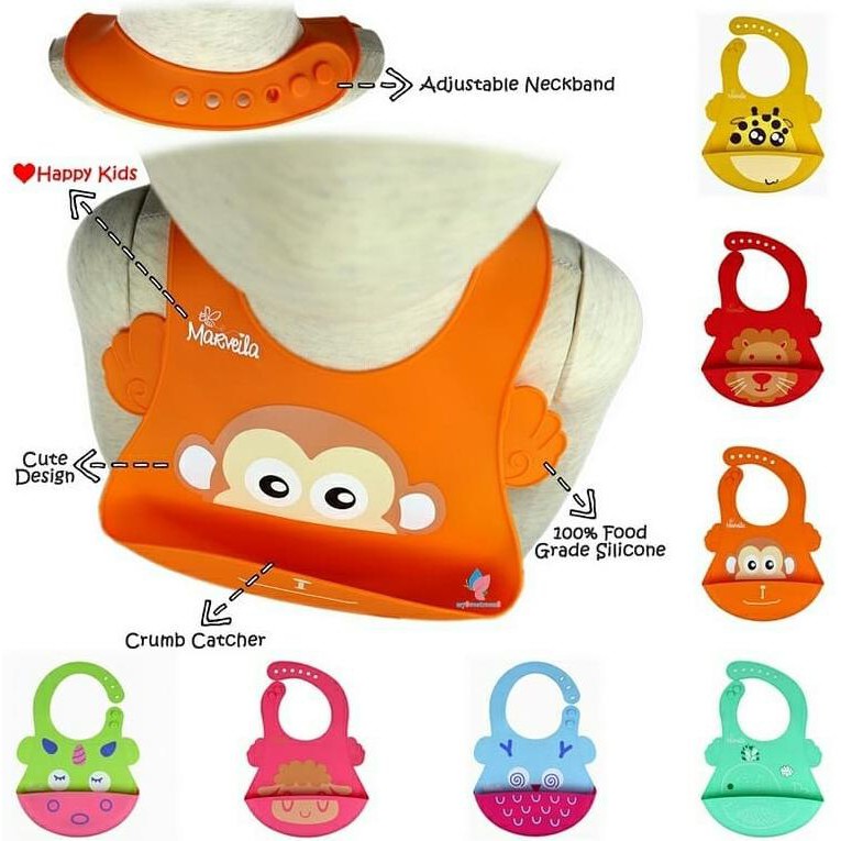 Marveila Silicone Cute Bib