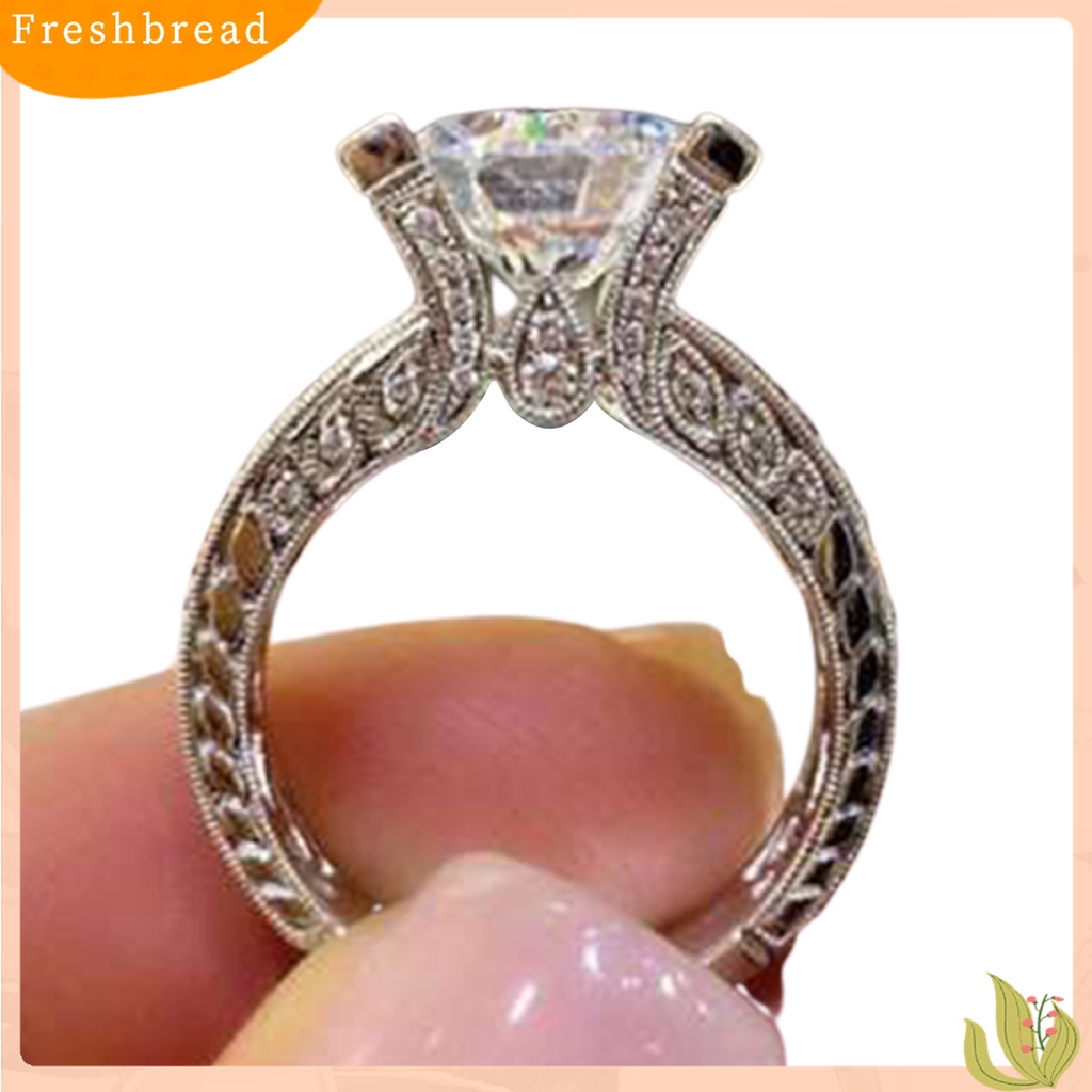 [TERLARIS]Women Cubic Zirconia Rhinestone Inlaid Wedding Finger Ring Engagement Jewelry