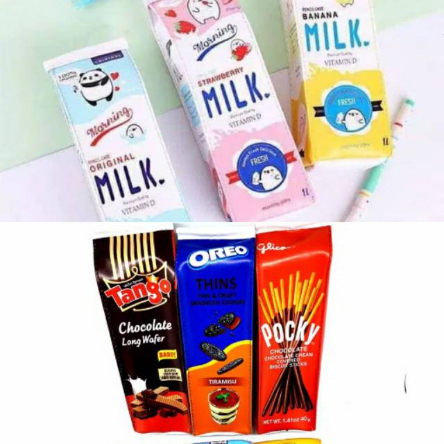 

Kotak Tempat Pensil motif makanan minuman