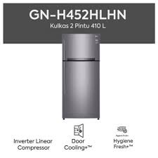 kulkas 2 pintu LG GNH452HXHL / GNH 452 HXHL