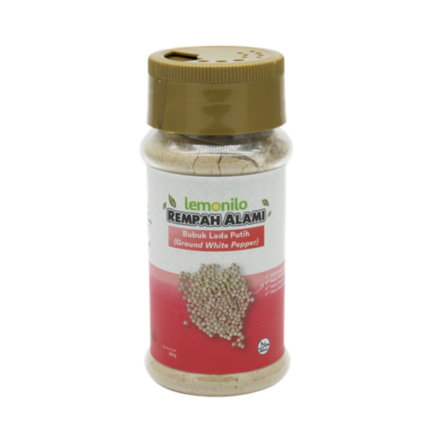 Lemonilo Lada Putih Bubuk (Ground White Pepper) 60 gr