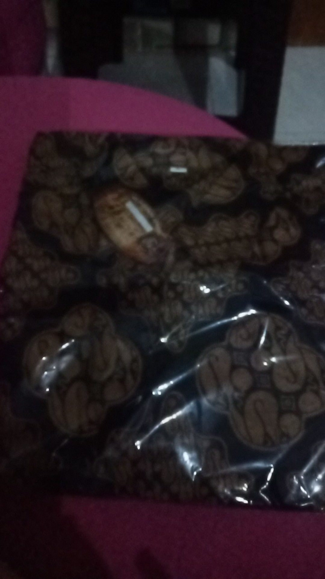 Murah Batik Kemeja Hem Pria Motif Kembang Gede Hitam Kemeja Seragam Pekalongan Alkhalis