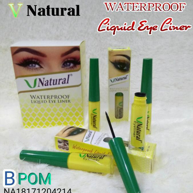 Nikmati Eyeliner Cair Waterproof V Natural Bpom - V Natural Eyeliner Liquid Sale