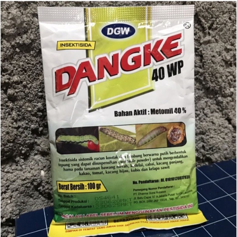 Insektisida DANGKE 40 WP Bahan aktif : metomil 40%