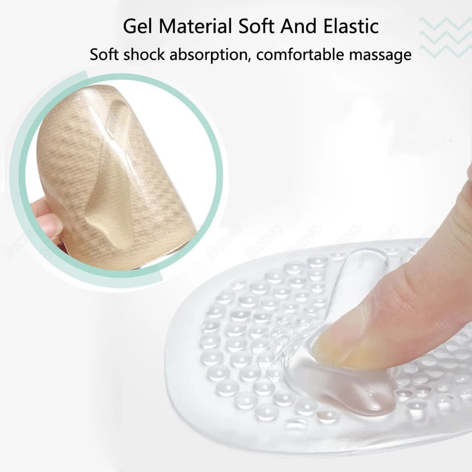 INSOLE KAKI DEPAN GEL SILICON BANTALAN SEPATU BAHAN GEL SILICON