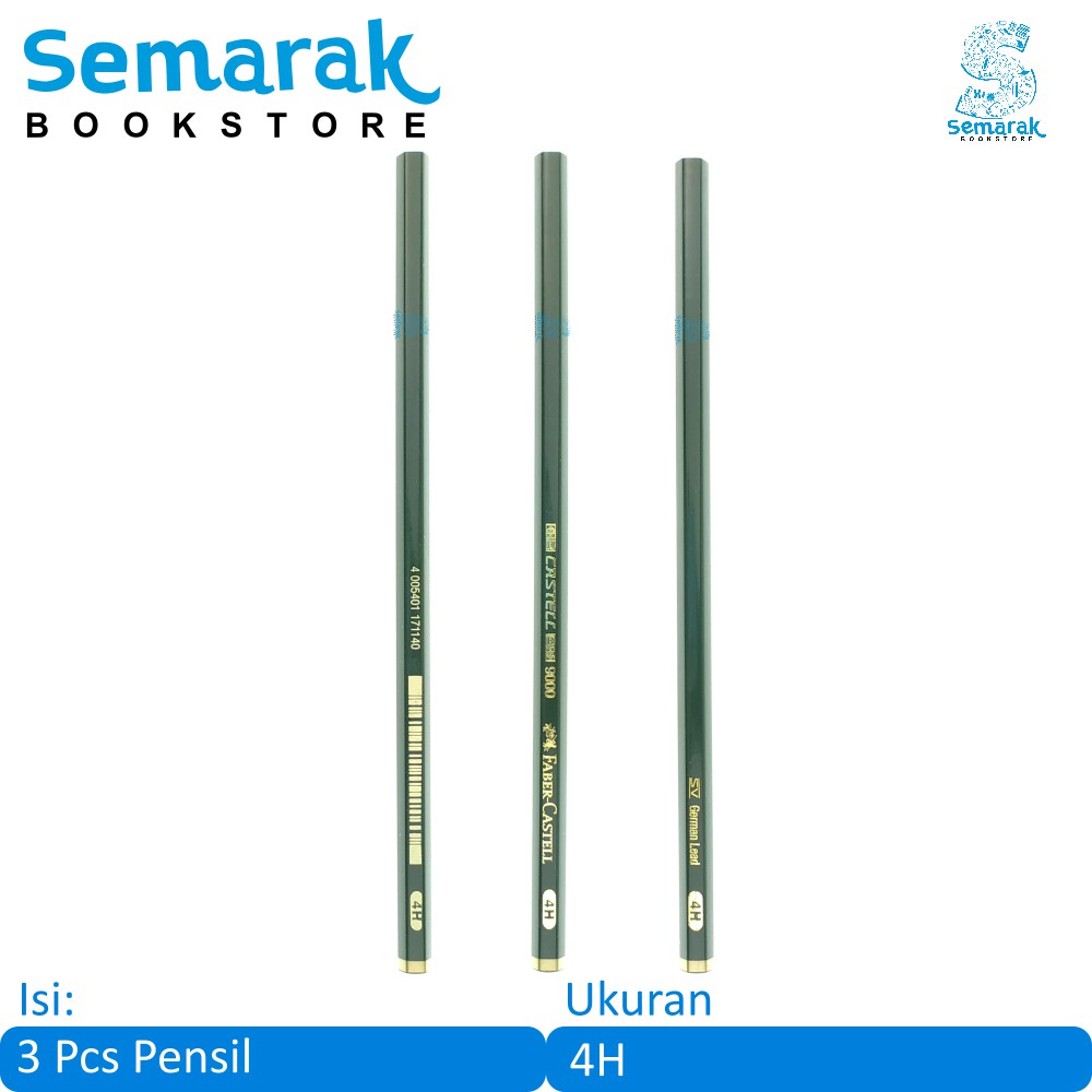 

Faber Castell 9000 Pensil 4H [3 Pcs]