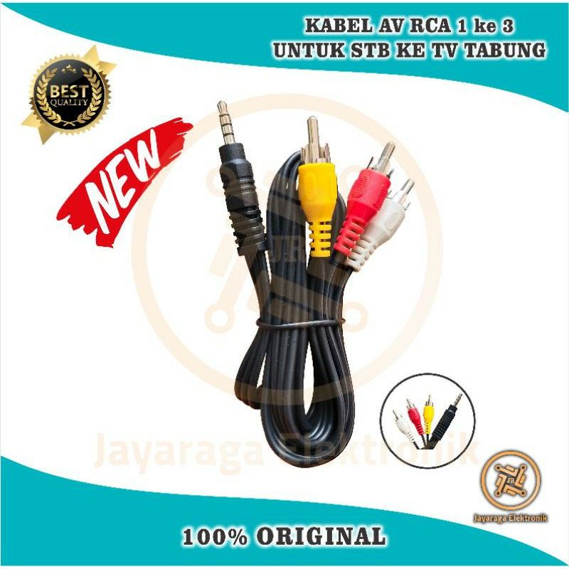 Kabel RCA STB ke TV tabung ORIGINAL
