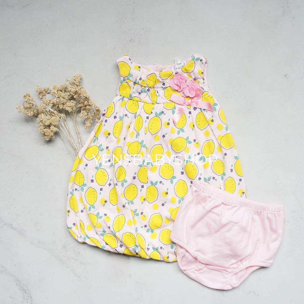 Bebez Jumper Balon Motif Lemon Set Celana Dalam Bayi