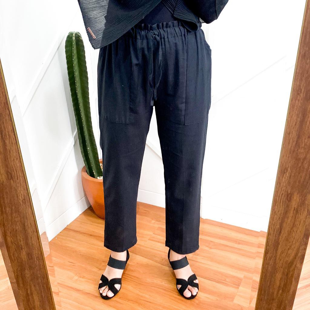 Celana Bawahan Wanita Casual KHANSA PANTS Bahan Katun Linen Rami Celana Muslim Wanita Hijab Terbaru Celana Jeans  Panjang Casual Celana Wanita Modern Celana Kerja Murah Bawahan Muslimah Simpel Pants Model Trendy 2021