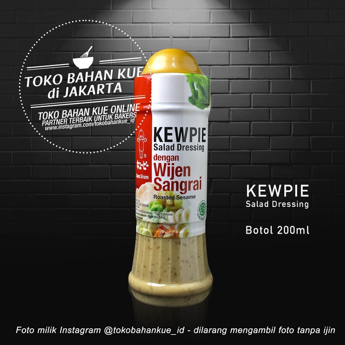 

KEWPIE SALAD DRESSING ROASTED SESAME WIJEN SANGRAI KEMASAN BOTOL 200ML