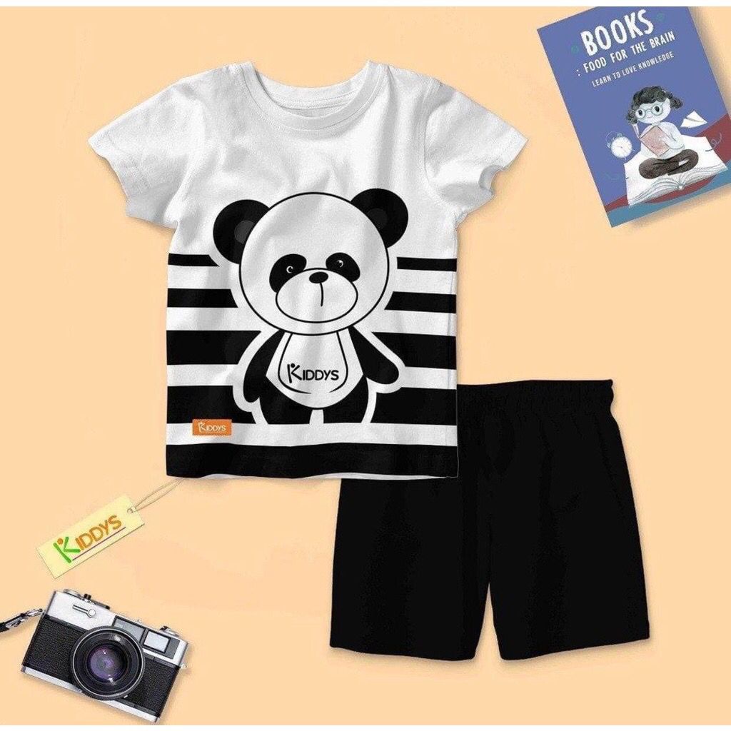 SETELAN BUBU PANDA SALUR/ PAKAIAN ANAKLAKI-LAKI DAN PEREMPUAN/ BAJU ANAK/ 1-5 TAHUN