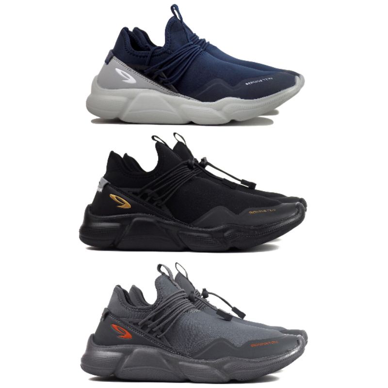 Sepatu Lari Running Training 910 RYU 1.5 - Hitam Putih Merah Abu Muda Biru Dongker Original Nineten