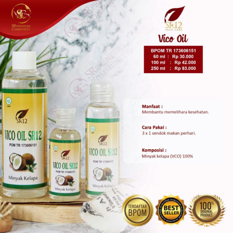 VIRGIN COCONUT OIL 250ML