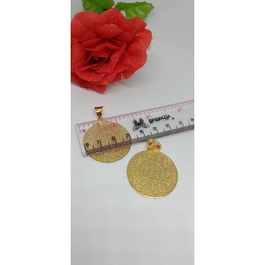 Dinar/liontin Dinar lapis emas