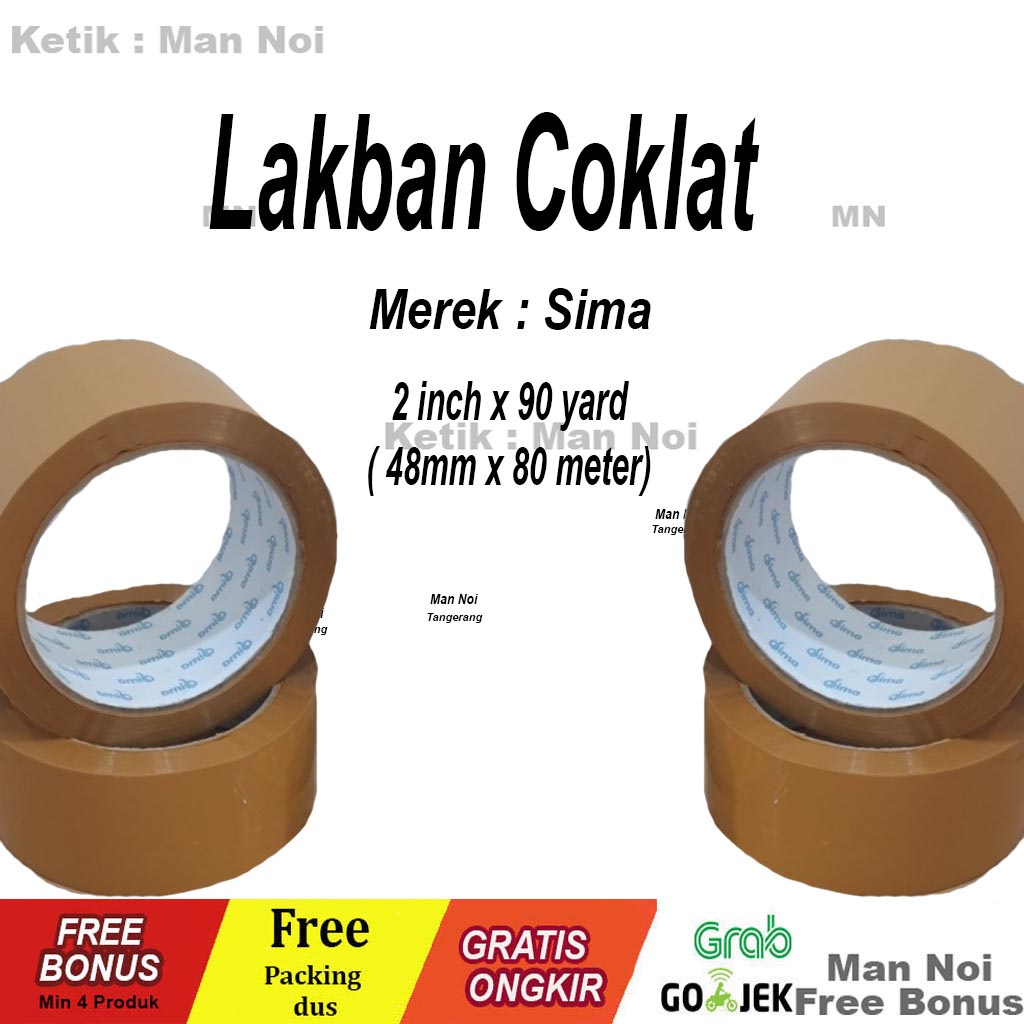 

Lakban Coklat 2 inch x 90 yard ( 48mm x 80 meter)