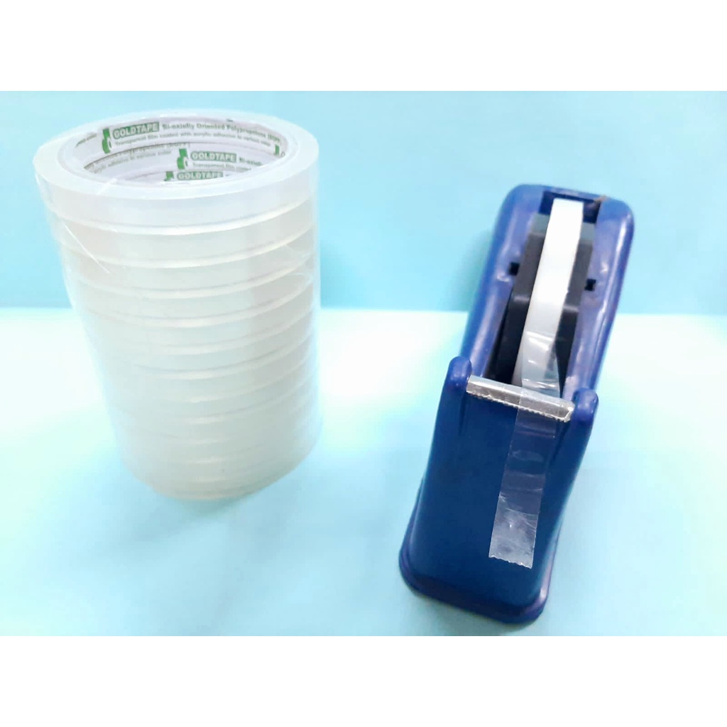 

Isolasi Goldtape Hijau 1/2 inch x 60yard 12mm WARNA BENING solasi bening hijau