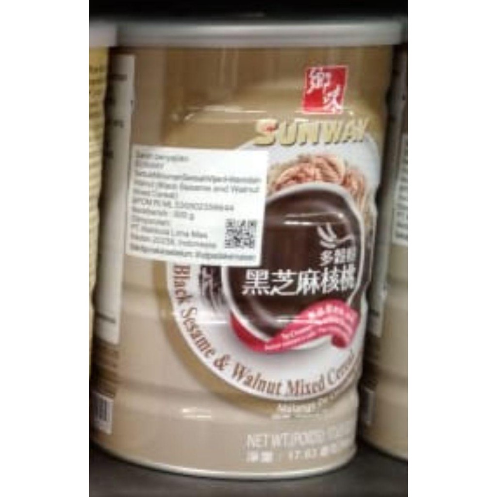 

SUNWAY BLACK SESAME & WALNUT MIXED CEREAL 500GR