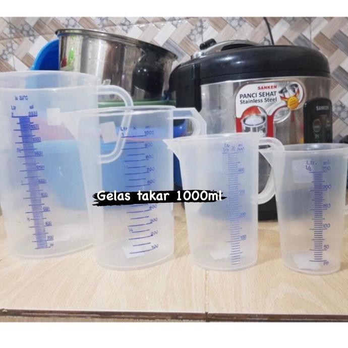 Gelas Takar Gelas Ukur Gelas Literan / Takaran Air 1 Liter