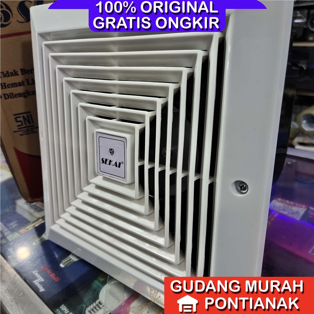 Exhaust Fan Ceiling Plafon Sekai MVF 893 8 INCH wall hexos fan penyedot udara hawa panas asap