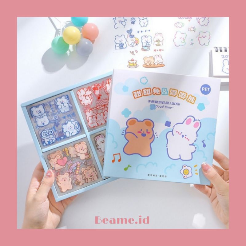 

Stiker Kartun Beruang & Kelinci Tumblr handphone BM01