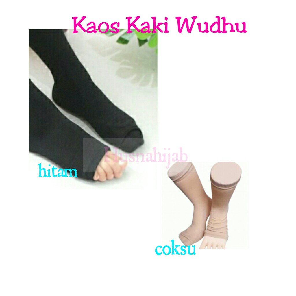 [HUSNA HIJAB] Kaos Kaki Wudhu Ecer / Kaos Kaki Wudhu