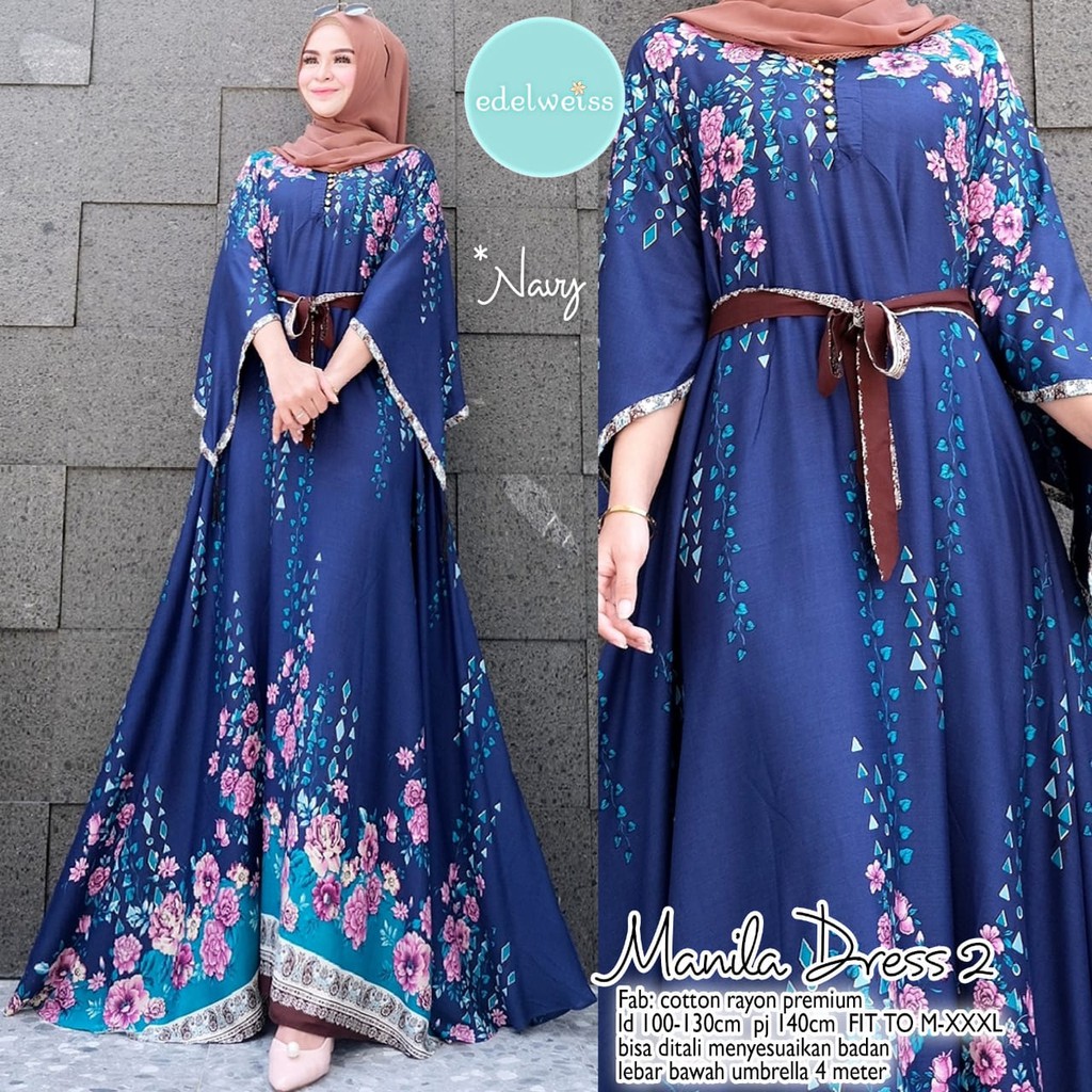 Dress Muslim Gamis Manila Dress by Edelweiss