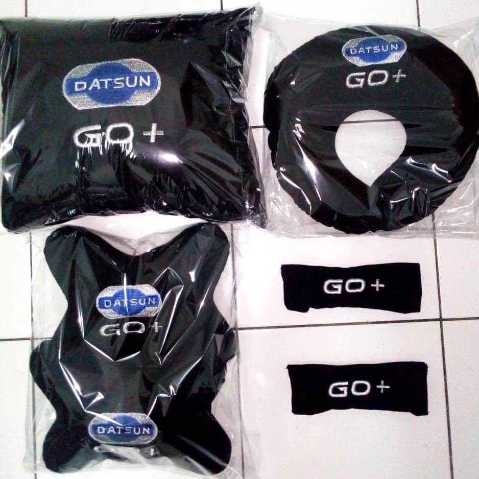 Bantal Aksesoris variasi interior Mobil Datsun GO+ carset headrest 4 in 1