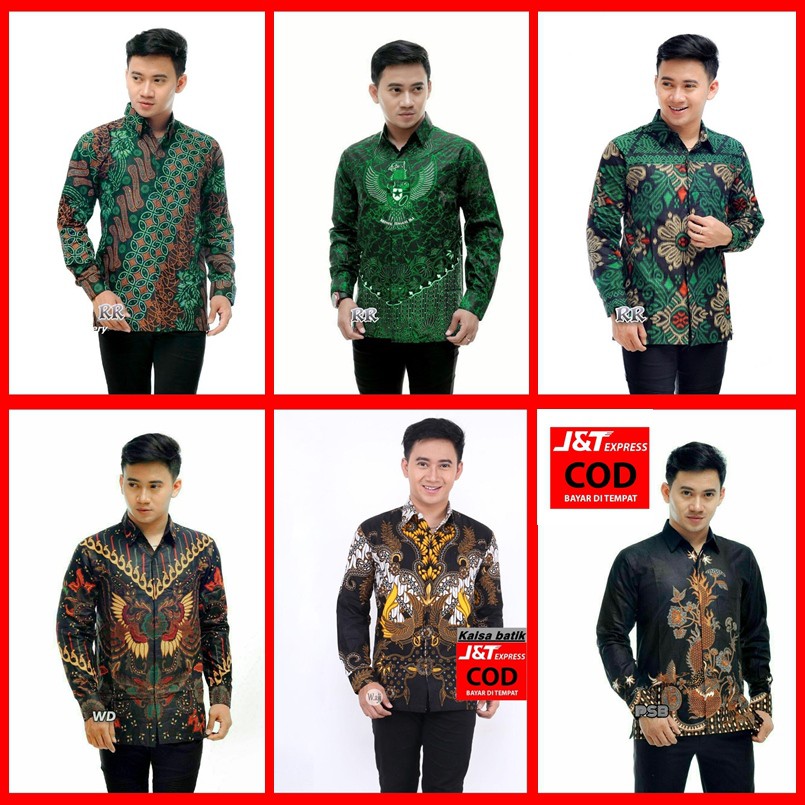 Baju Kemeja Batik Lengan Panjang Batik Pria Lengan Panjang Katun Adem Dan Nyaman Di Pakai Shopee Indonesia