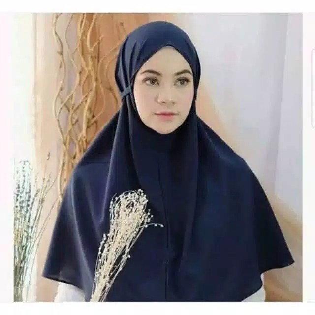 Khimar BERGO MARYAM/Kerudung Khimar non pet/BERGO MARYAM/ Hijab tali/hijab instan