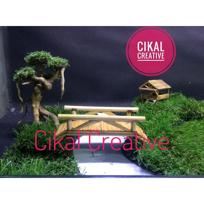 ♥️BISA COD♥️ Miniatur Jembatan Aquascape / Miniatur Jembatan OBRAL Kode 424