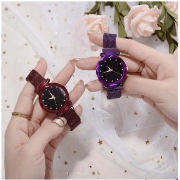 Jam Tangan Mewah Wanita Magnet Anti Air korea Style  Bisa COD, Beli Banyak Gratis Ongkir Dari Shopee Buruan