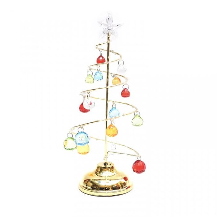 Buruan Pajangan Pohon Natal Kristal Besar / Pohon Natal Trendi