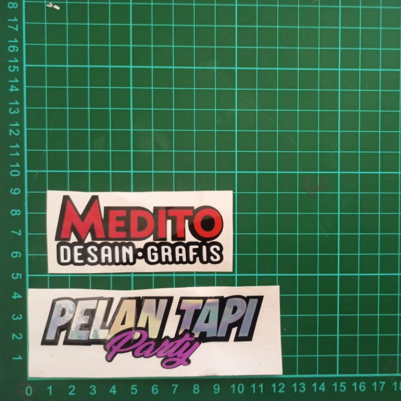 stiker cutting Pelan Tapi Party