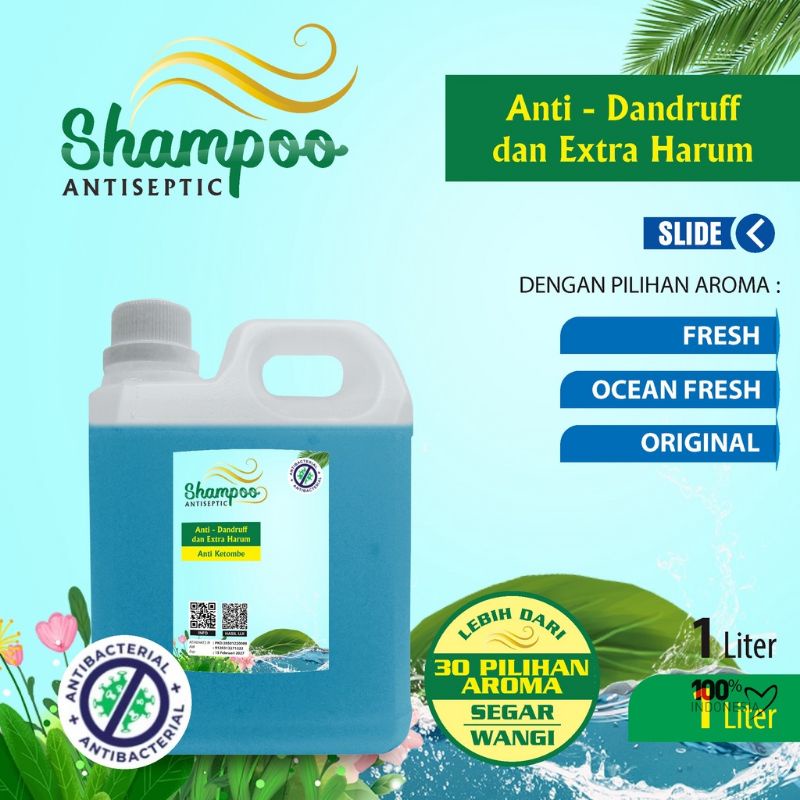 Shampo Anti  Dandruff aneka aroma wangi kemasan jurigen1 liter