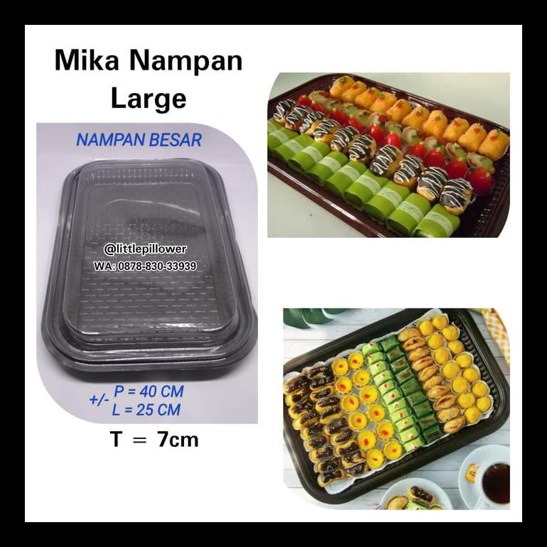 MIKA NAMPAN/TRAY NAMPAN KUE LARGE/TRAY KUE BASAH/KOTAK KUE BERKUALITAS