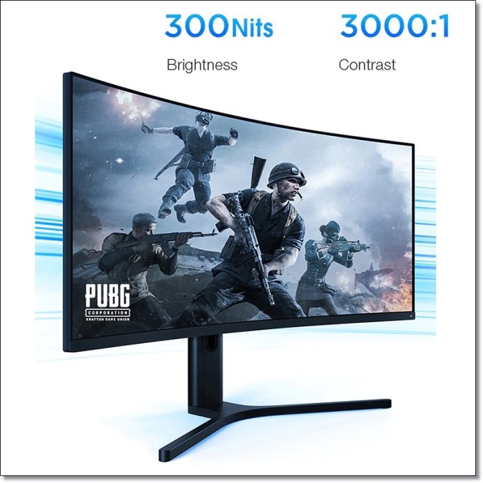 Xiomi Ultra Wide Curved Gaming Monitor 1440P 144Hz Free-Sync 34 Inch