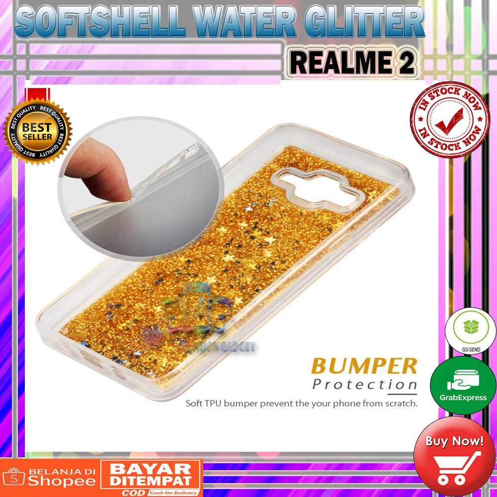 Silikon XIAOMI MI A2 / MI 6X / REDMI 4X / OPPO F9  Water Glitter Aquarium Casing KESING KASING SOFT CASE