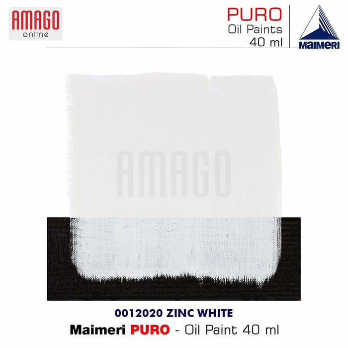 MAIMERI PURO - OIL PAINT - ZINC WHITE - 40ML - M0012020