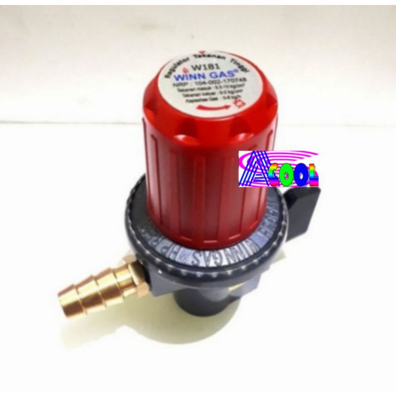 Winn Gas W 181 NM NON METER Tekanan Tinggi Regulator-Kompor Gas Mawar