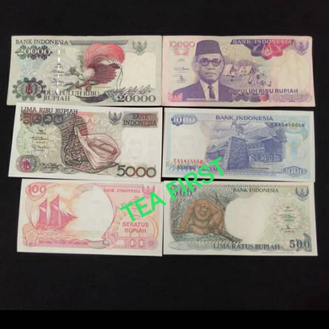 UANG KUNO INDONESIA PAKET SET TAHUN 90 AN ORIGINAL (TP-59)