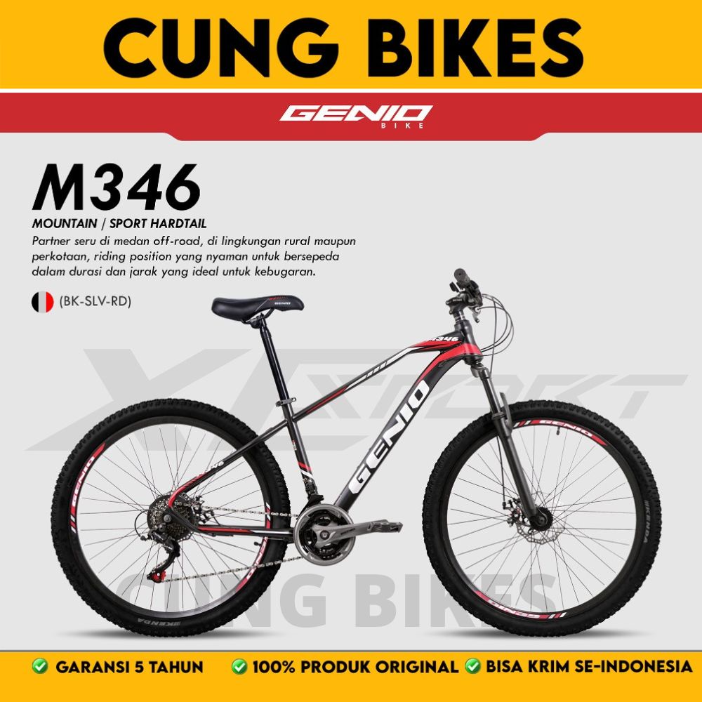 GENIO M 346 347 SEPEDA GUNUNG MTB 27.5 INNER CABLE 3 X 8 SPEED SHIMANO