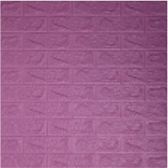 Belikuy COD Wallpaper Dinding Foam 3D Kecil Motif Batu Bata / walpaper dinding Foam U96-PURPLE