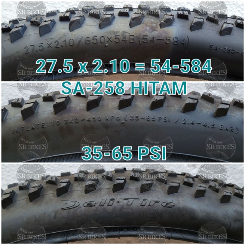 Ban Luar 27.5 x 2.10 Sepeda Gunung MTB. SWALLOW DELI TIRE