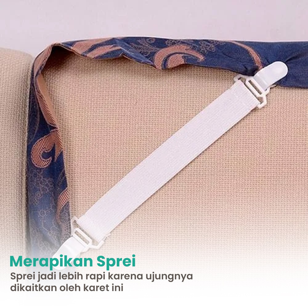 Karet Pengait Sudut Sprei 4Pcs