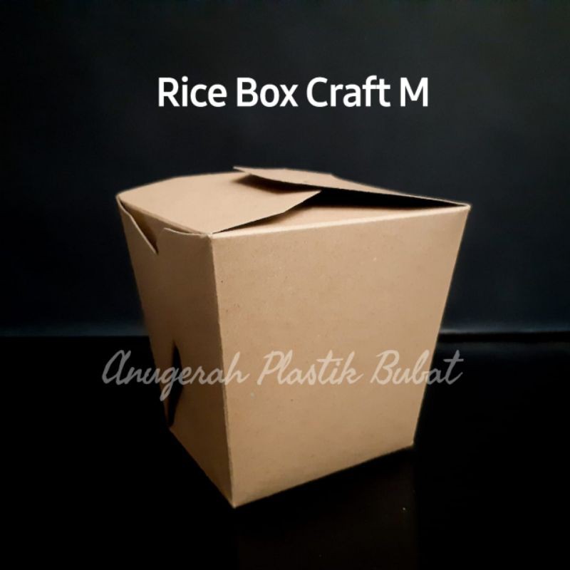 

Rice Box Kraft Medium Isi 50 Pcs/ Foodpail Kraft M
