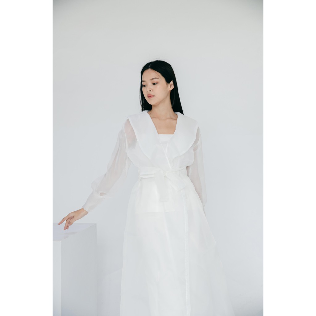 Aura Label - Chloe WHITE Dress Organza - Bestseller Dress Organza Wanita