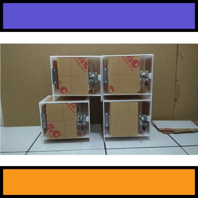 Box Charger Hp Akrilik Murah 1 Pintu