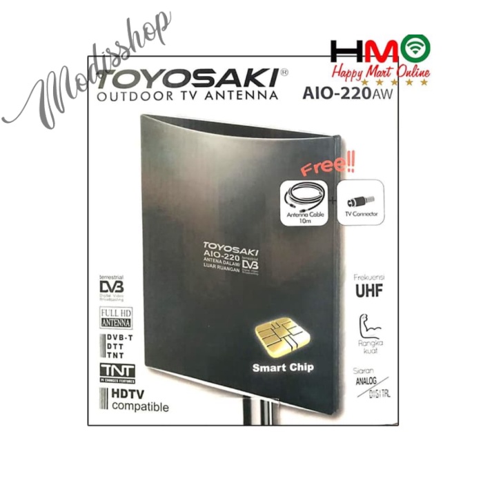 ANTENA TV DIGITAL INDOOR  OUTDOOR TOYOSAKI AIO 220  AIO220
