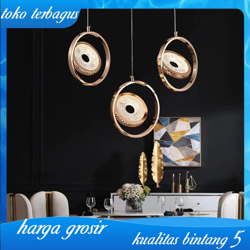 Lampu Gantung Hias Mewah Premium Luxury Glass Lamp Pendant Chandelier